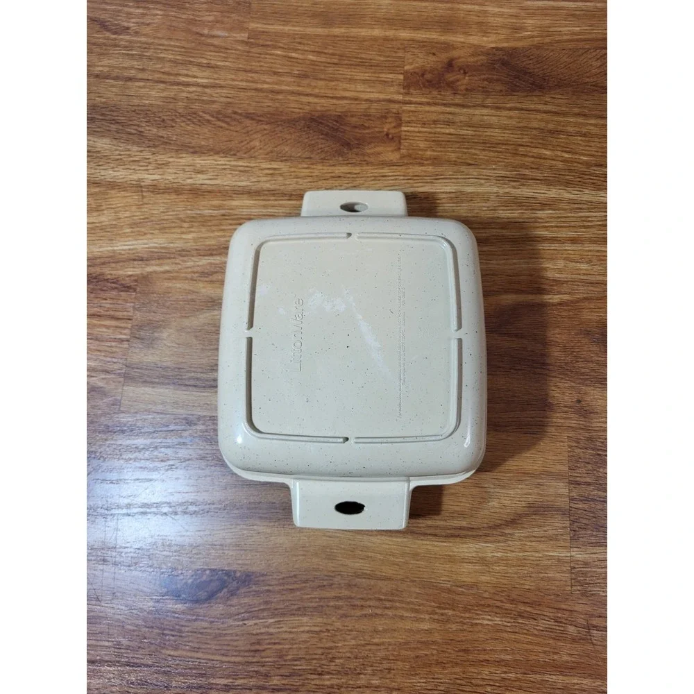 LittonWare Oven - Microwave Cookware Casserole Square 39275 Divided Lid 39274 #3